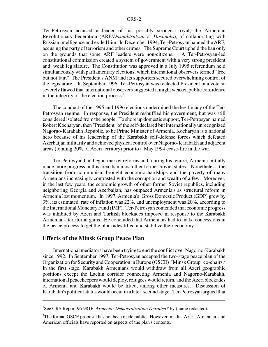 [19980505]98-430_亚美尼亚：政府发生意外变化.pdf_第2页