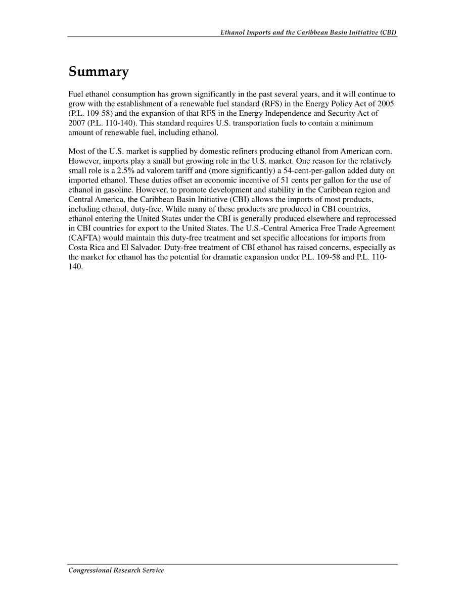 [20080318]RS21930_乙醇进口和加勒比盆地倡议（CBI）.pdf_第2页