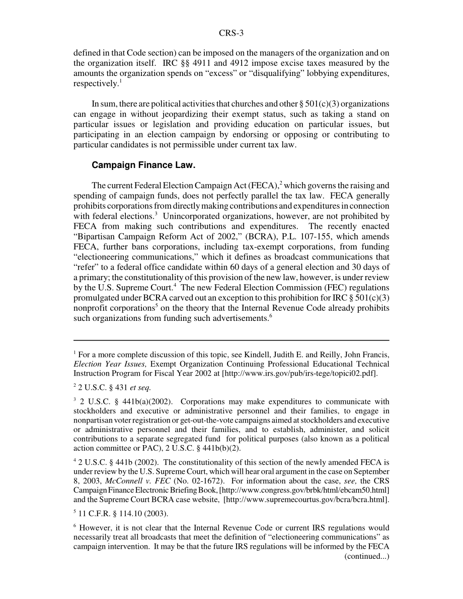 [20040615]RS21549_教会的竞选活动：《宗教场所言论自由恢复法案》的法律分析.pdf_第3页