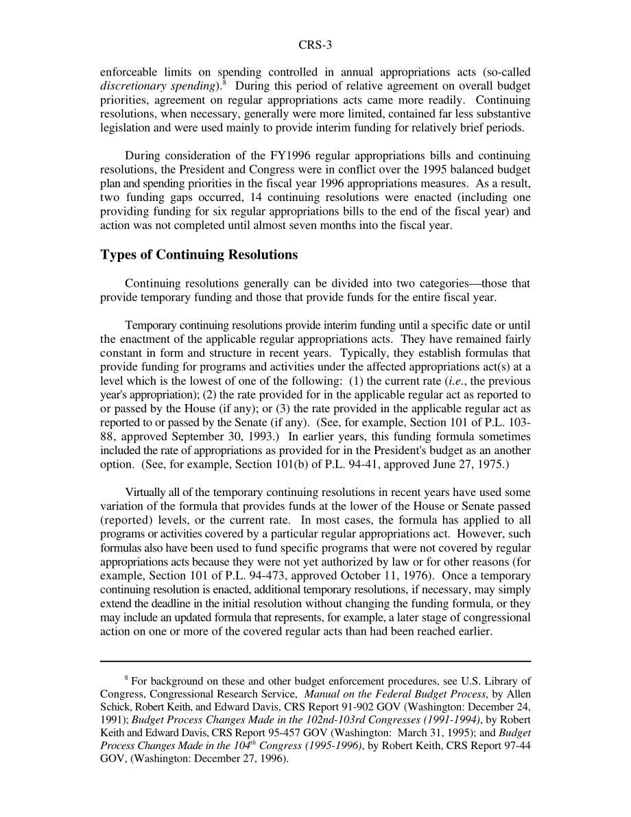 [19970926]97-892GOV_持续拨款法案：近期实践概述.pdf_第3页
