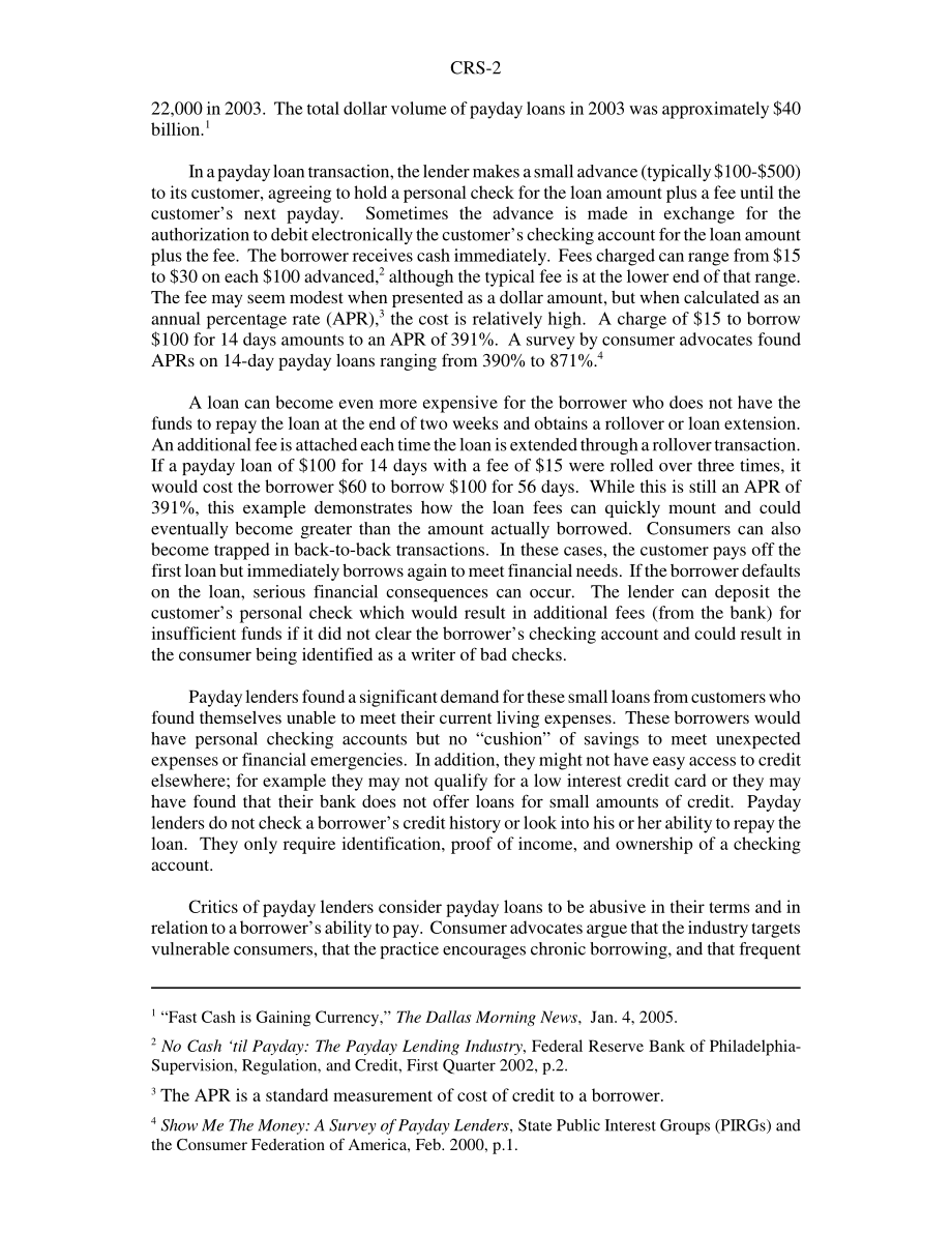 [20060607]RS21728_发薪日贷款：联邦监管举措.pdf_第2页