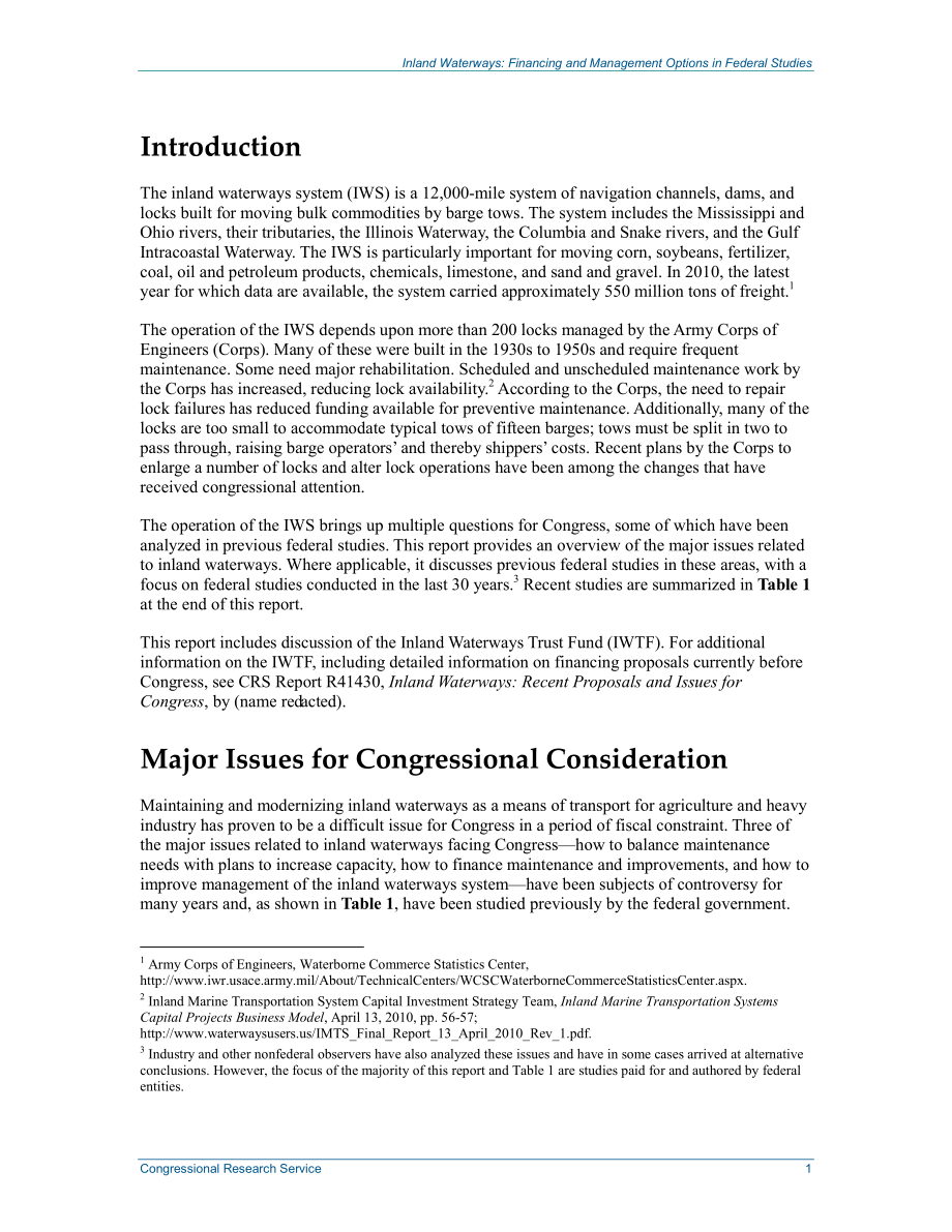 [20130607]R43101_内陆水道：联邦研究中的融资和管理选择 .pdf_第3页