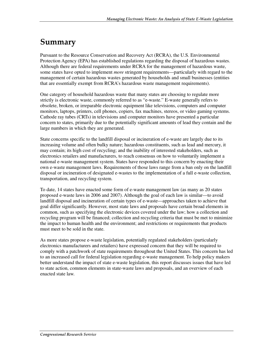[20080206]RL34147_管理电子废弃物：国家电子废弃物立法分析.pdf_第2页