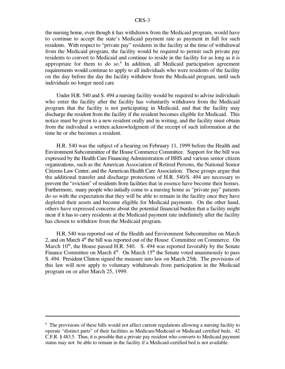 [19990329]RS20118_自愿退出医疗补助计划后养老院驱逐医疗补助患者：当前的问题和国会的反应.pdf_第3页